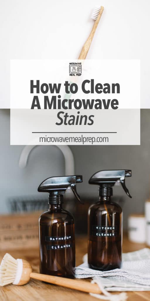 How to clean microwave stains