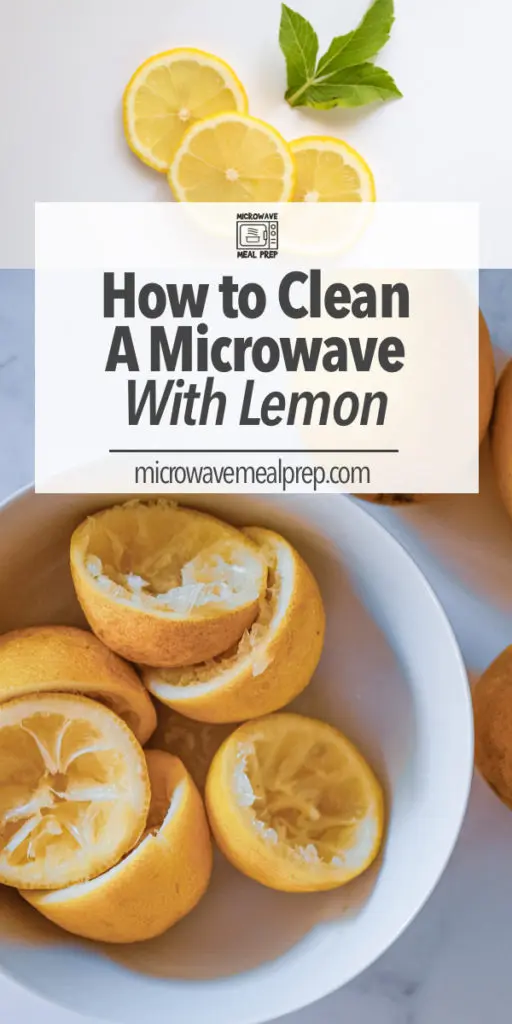 How to clean a microwave with lemon