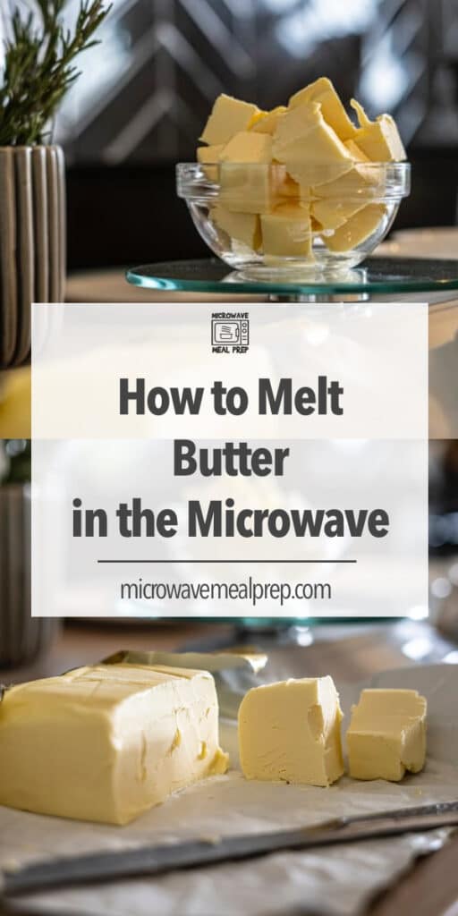 How to melt butter in the microwave.