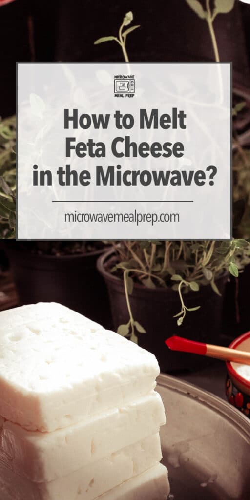 How to melt feta cheese in microwave.