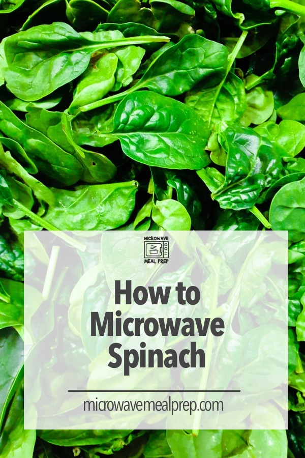 How to microwave spinach