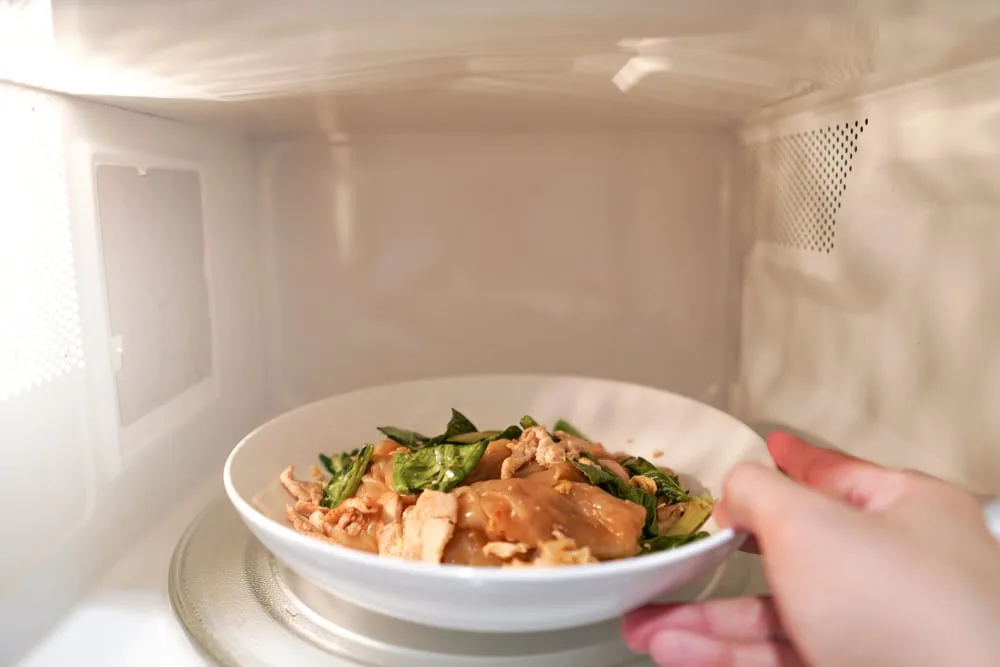 Chicken in microwave.