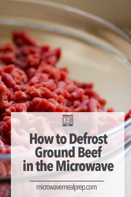 How to defrost ground beef in microwave