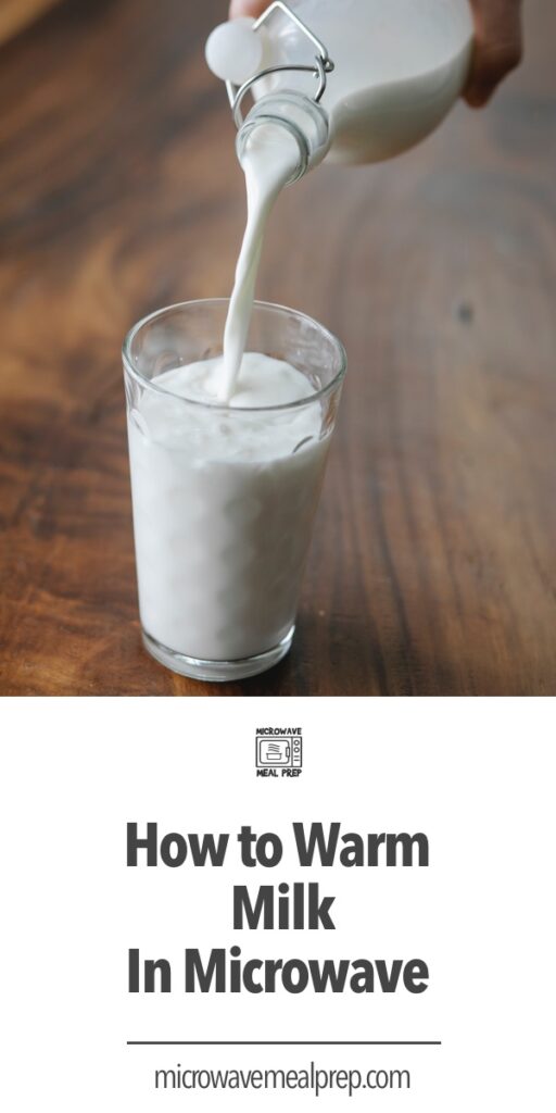 Erwärmen von Milch in der Mikrowelle