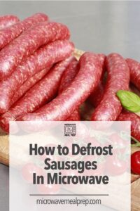 defrost sausages defrosted preferred