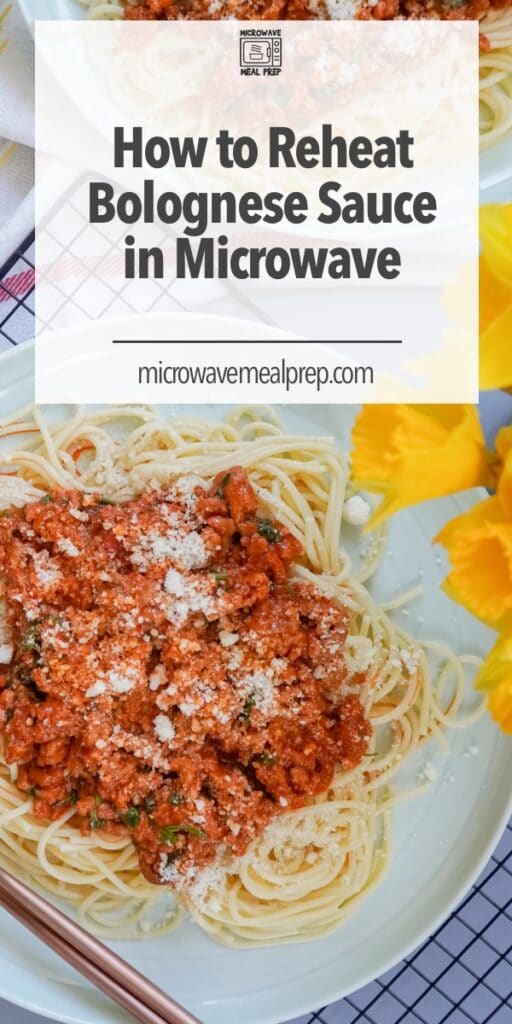How to reheat bolognese sauce in microwave