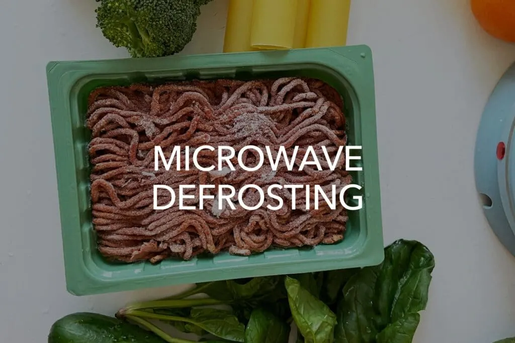 Microwave defrosting