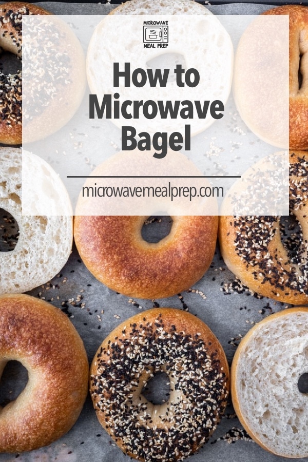 Toast bagel in microwave