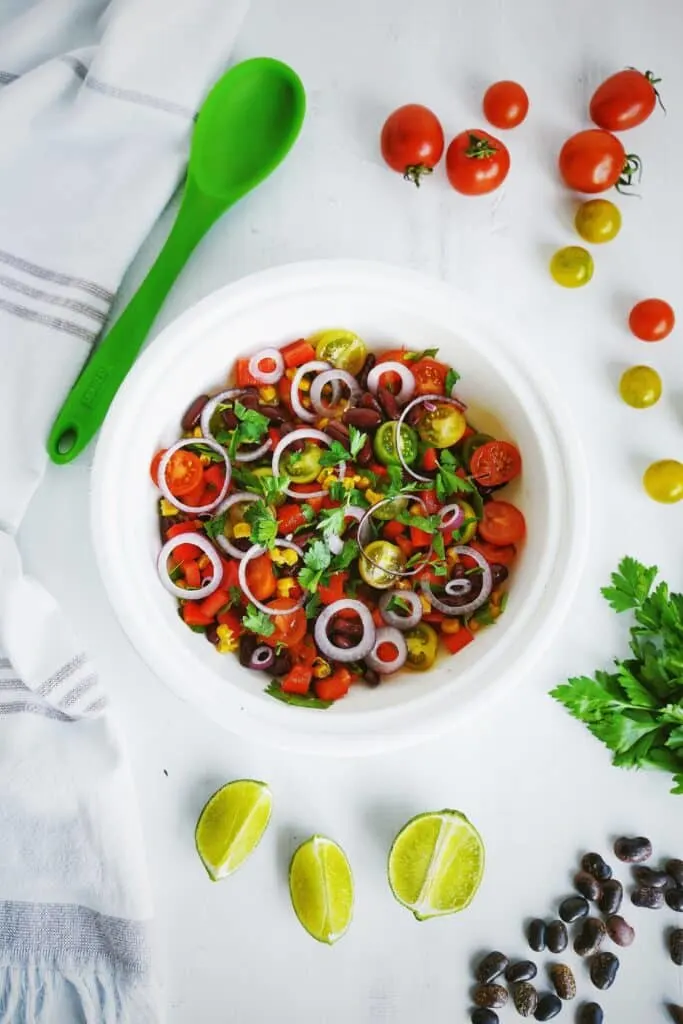Greek salad bowl.